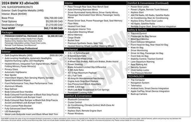 BMW X3 sDrive30i 2024