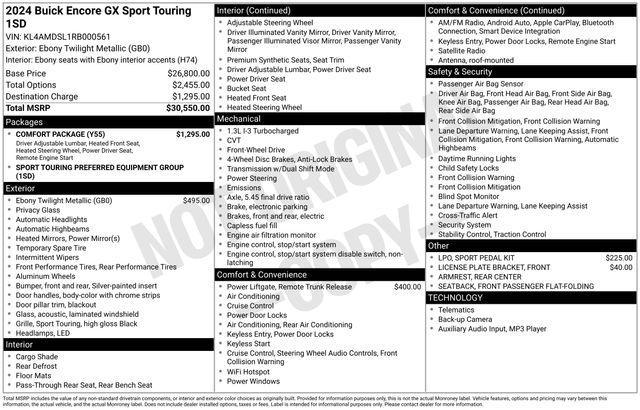 Buick Encore GX Sport Touring 2024