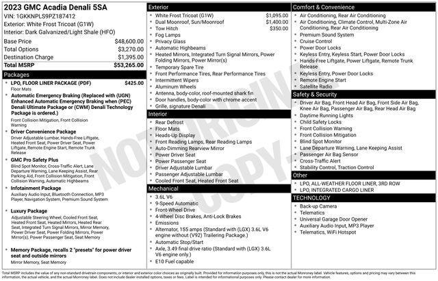 GMC Acadia Denali 2023