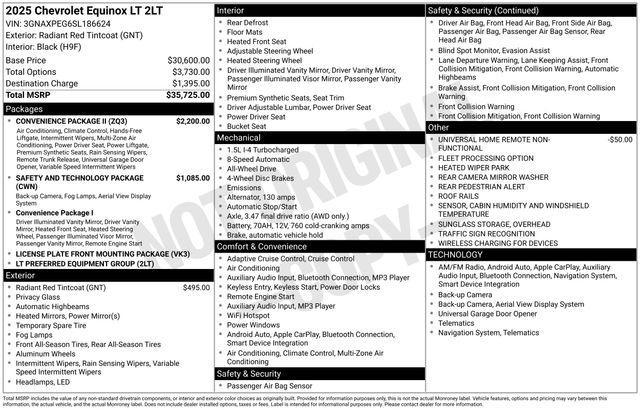 Chevrolet Equinox LT AWD 2025