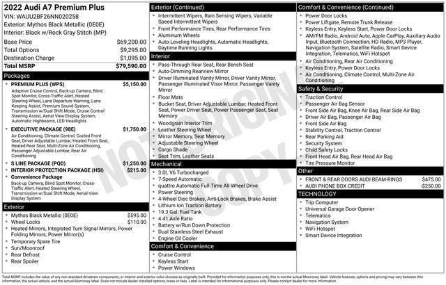 Audi A7 3.0 TFSI Premium Plus quattro 2022