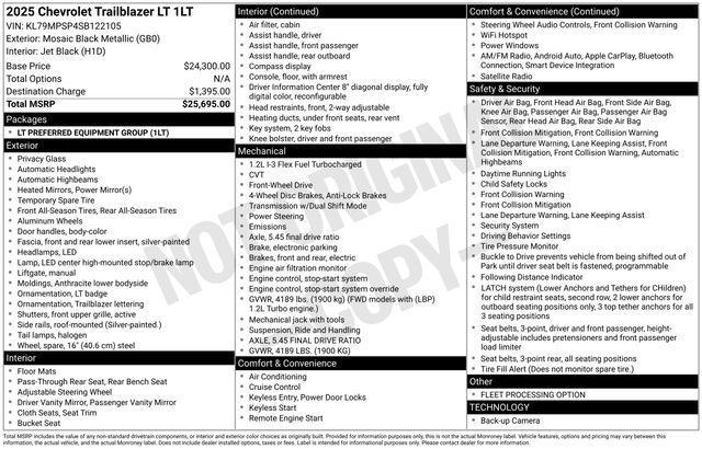 Chevrolet TrailBlazer LT 2025