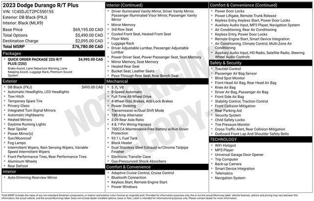 Dodge Durango R/T AWD 2023