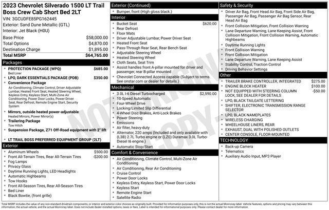 Chevrolet Silverado 1500 Trail Boss LT Crew Cab 4WD 2023