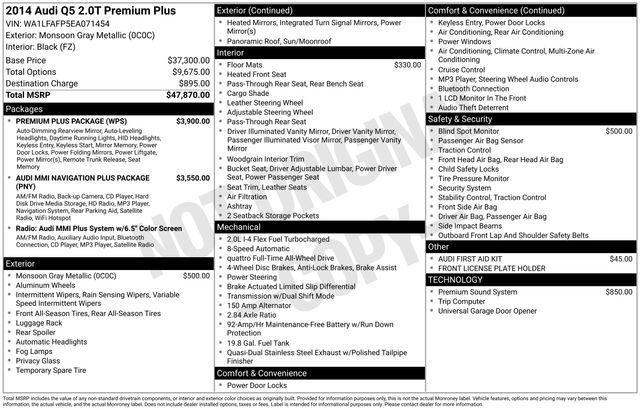 Audi Q5 2.0 quattro Premium 2014