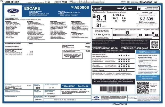 Ford Escape Platinum AWD 2024