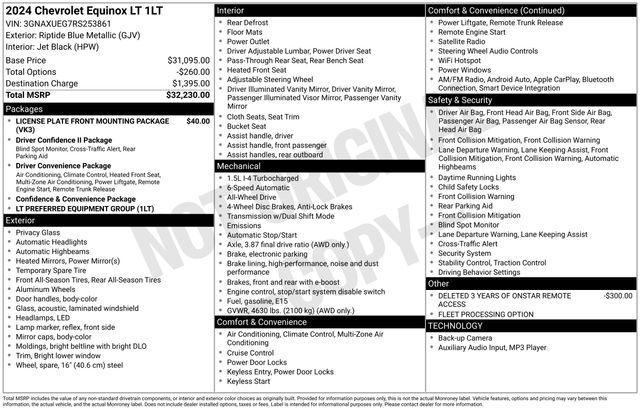 Chevrolet Equinox LT AWD 2024