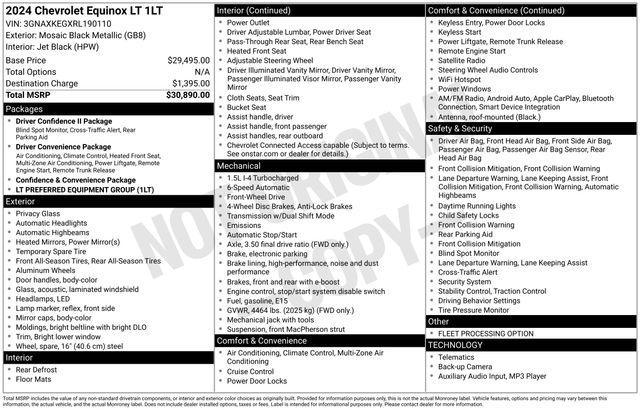 Chevrolet Equinox LT 2WD 2024
