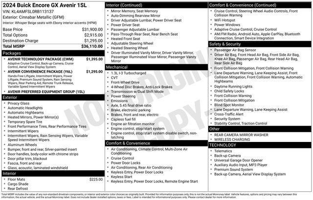 Buick Encore GX Avenir 2024