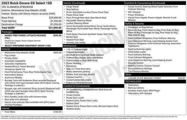 Buick Encore GX Select AWD 2023