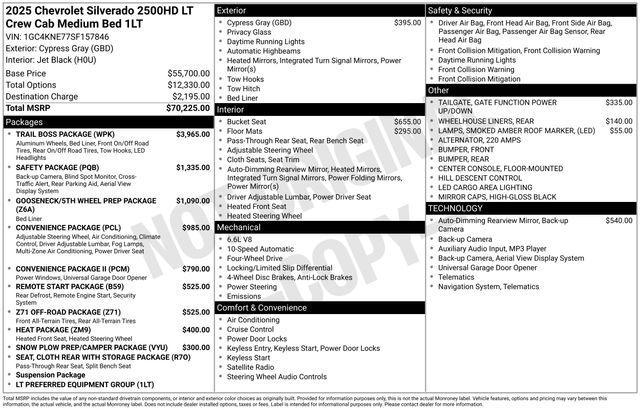 Chevrolet Silverado 2500HD LT Crew Cab Long Box 4WD 2025