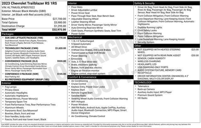 Chevrolet TrailBlazer RS AWD 2023
