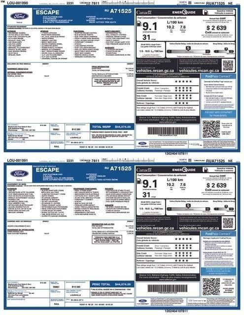 Ford Escape Platinum AWD 2024