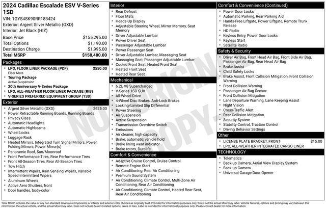 Cadillac Escalade ESV V 4WD 2024