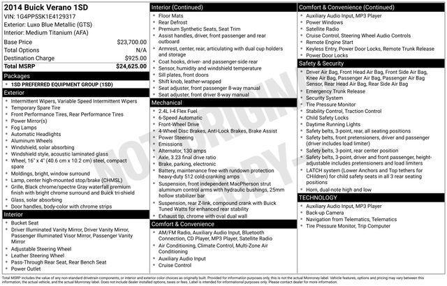 Buick Verano Base 2014