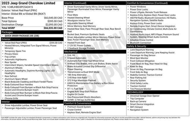 Jeep Grand Cherokee Limited 4WD 2023