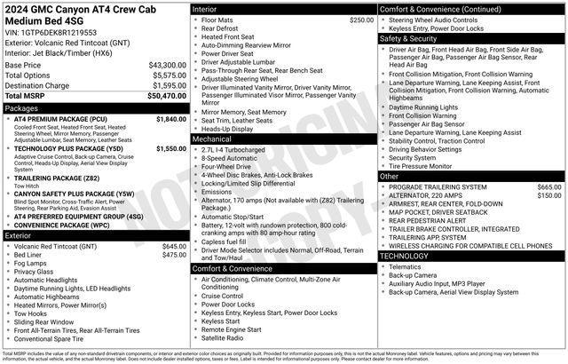 GMC Canyon AT4 Crew Cab 4WD 2024