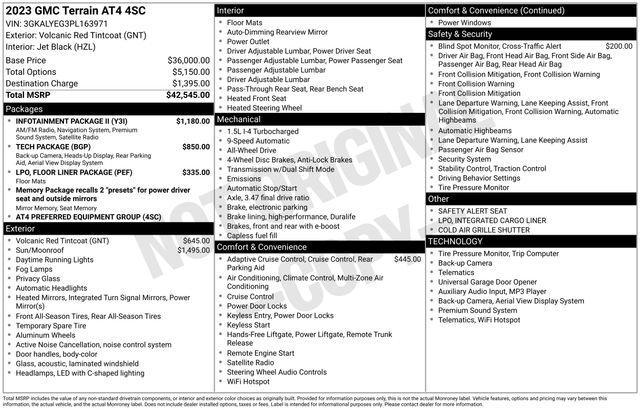 GMC Terrain AT4 AWD 2023