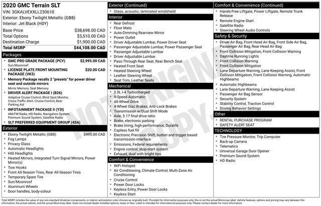 GMC Terrain SLT AWD 2020