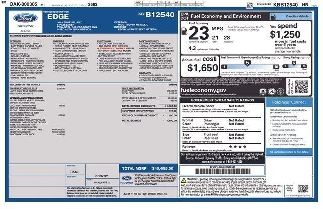 Ford Edge SEL AWD 2019
