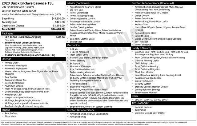 Buick Enclave Essence FWD 2023
