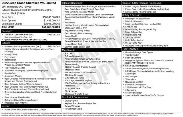 Jeep Grand Cherokee WK Limited 4WD 2022