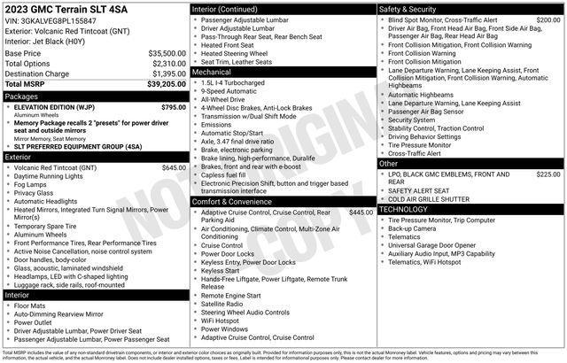 GMC Terrain SLT AWD 2023