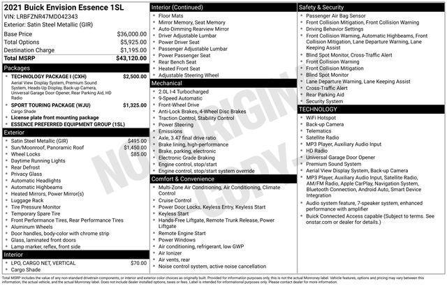 Buick Envision Essense 2021