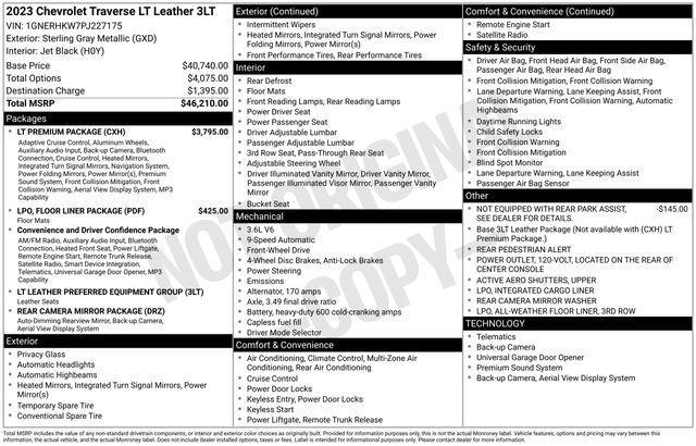 Chevrolet Traverse LT Leather FWD 2023