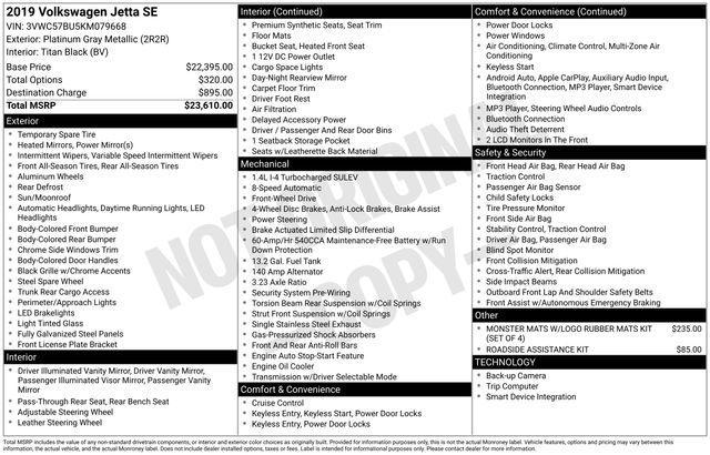 Volkswagen Jetta 1.4T SE 8A 2019