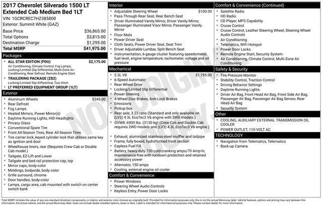 Chevrolet Silverado 1500 LT Double Cab 2WD 2017