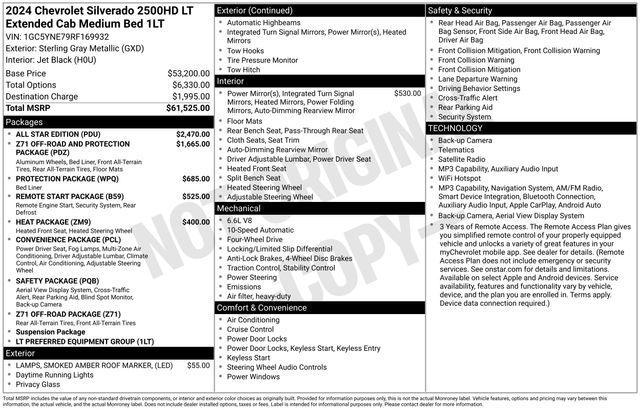 Chevrolet Silverado 2500HD LT Double Cab Long Box 4WD 2024