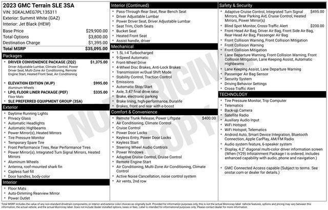 GMC Terrain SLE 2023