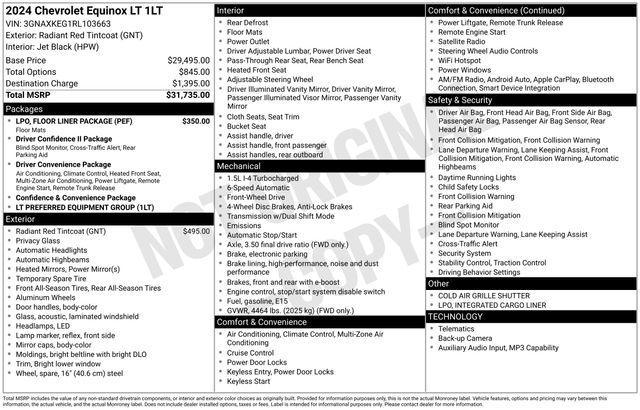 Chevrolet Equinox LT 2WD 2024