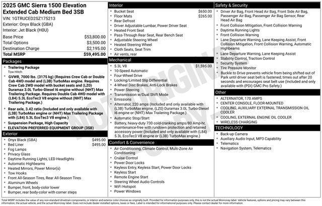 GMC Sierra 1500 Elevation Double Cab 4WD 2025