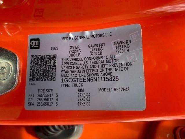 Chevrolet Colorado ZR2 Crew Cab Short Box 4WD 2022
