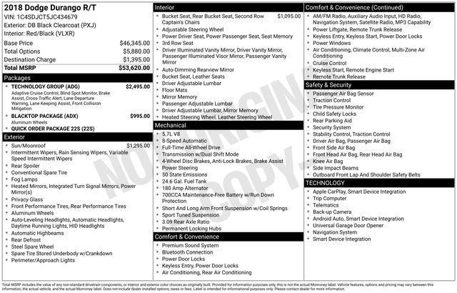 Dodge Durango R/T AWD 2018