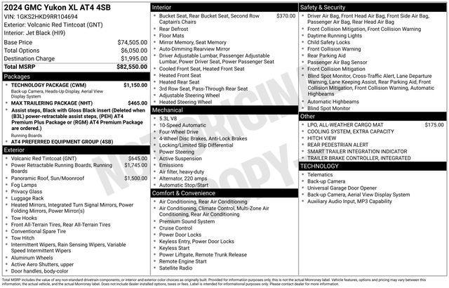 GMC Yukon XL AT4 2024