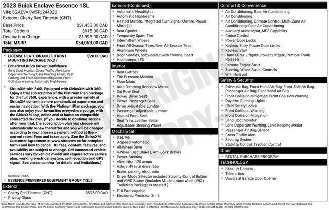 Buick Enclave Essence AWD 2023