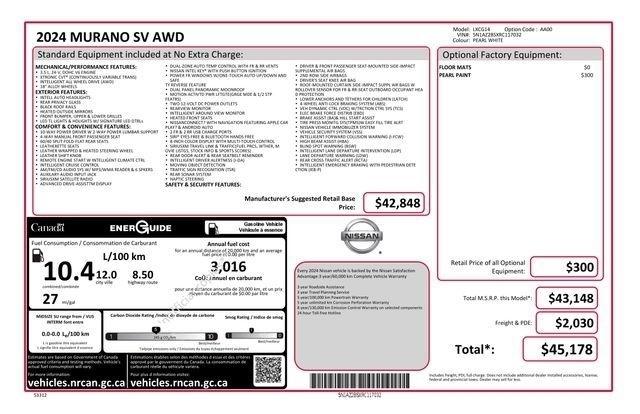 Nissan Murano SV AWD 2024