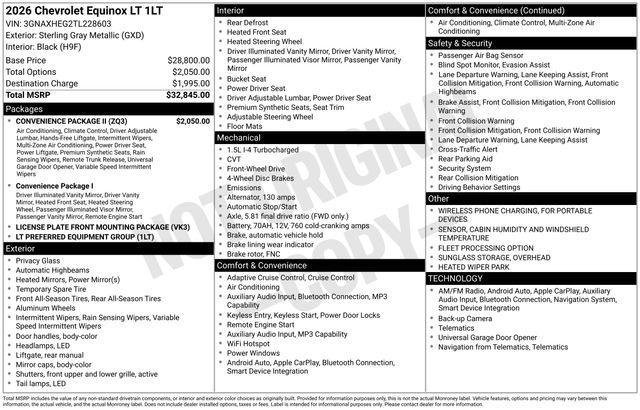 Chevrolet Equinox LT 2WD 2026