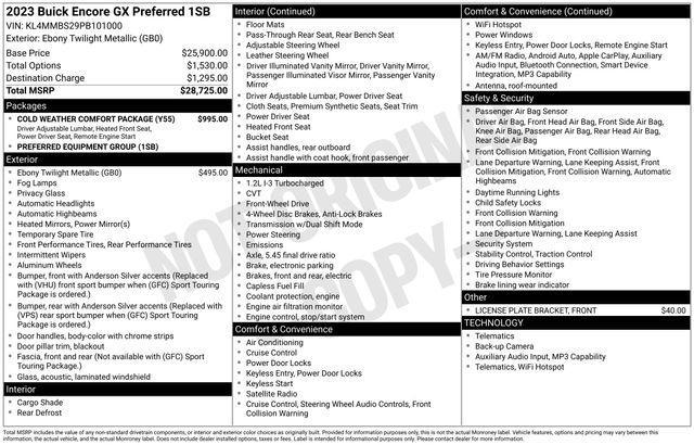 Buick Encore GX Preferred 2023