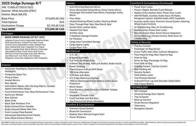 Dodge Durango R/T AWD 2025