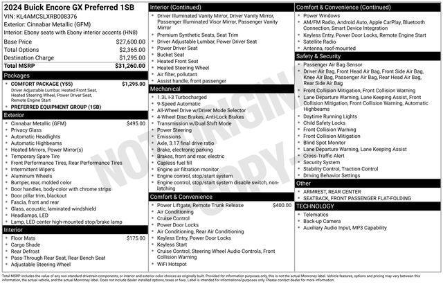 Buick Encore GX Preferred AWD 2024
