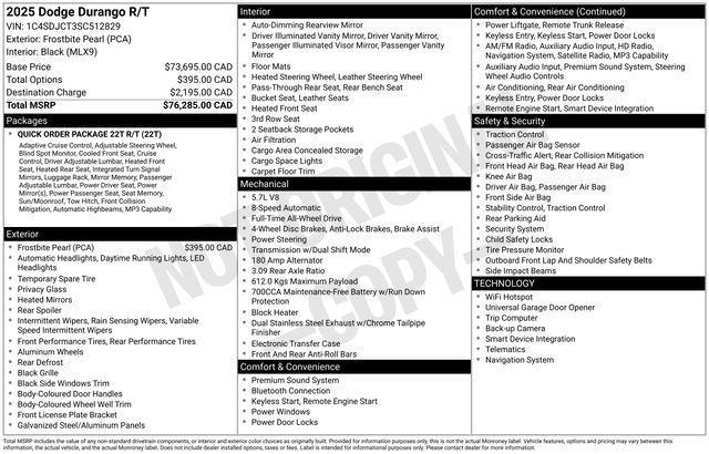 Dodge Durango R/T AWD 2025