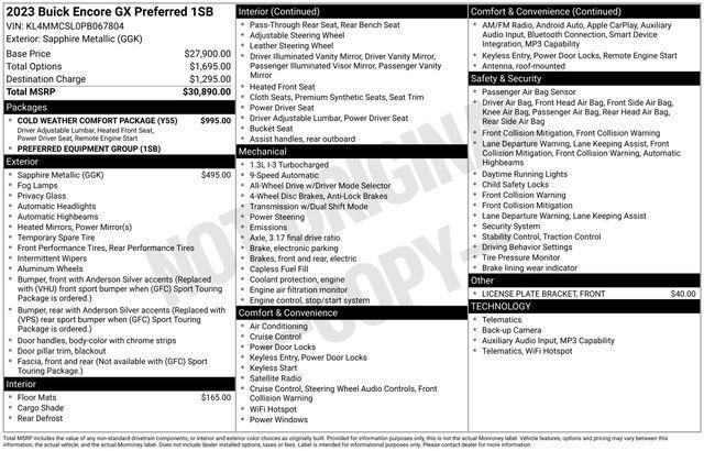 Buick Encore GX Preferred AWD 2023