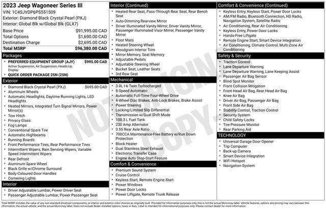 Jeep Wagoneer Series III 4WD 2023