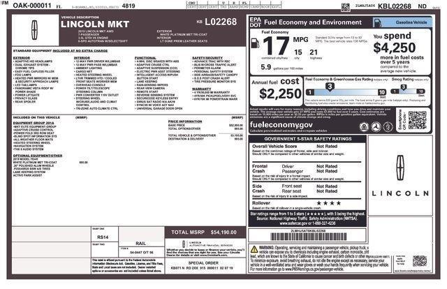 Lincoln MKT Reserve 2019