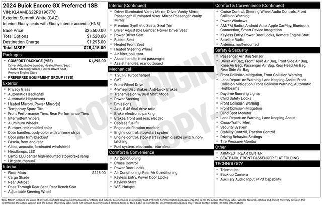 Buick Encore GX Preferred 2024