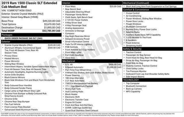 RAM 1500 Classic Tradesman Quad Cab 4WD 2019
